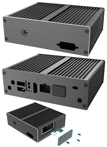 Akasa Ashton T Enclosure (for ASUS Tinker Board 3N, A-RA15-M2B) <b>[FANLESS]</b>