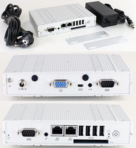 DFI EC800-CD2041 Mini-PC (Intel D2550 2x1.86Ghz, 2GB RAM, 16GB SSD, 2x LAN, 2x COM, 2x MiniPCIe) [<b>FANLESS</b>]