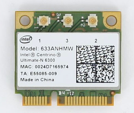 Wireless LAN Mini-PCI Express (Intel Centrino Ultimate-N 6300)