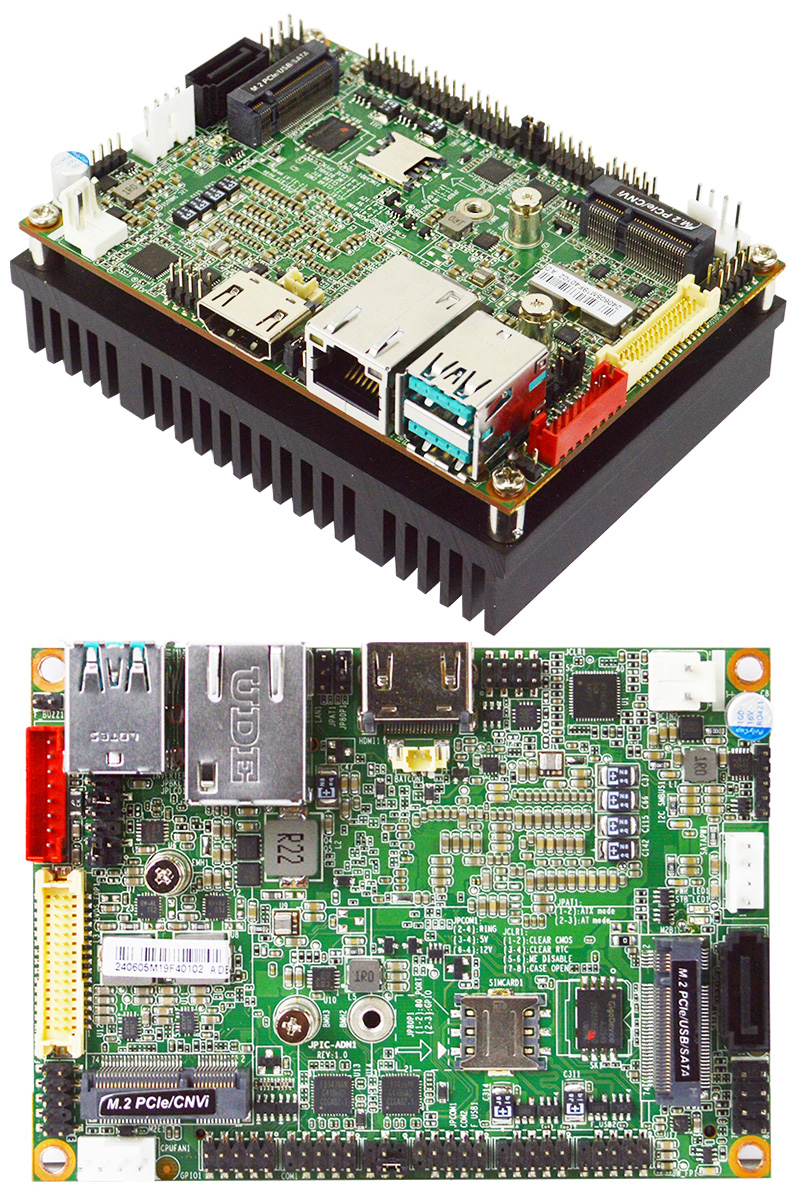 Jetway JPIC-ADN1-N97 (Pico-ITX Motherboard mit Intel N97-Prozessor) <b>[Erweiterter Temperaturbreich -20 bis 60C]</b>