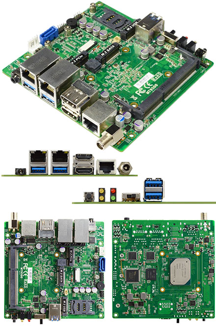 Jetway MT95-90 (Intel Apollo Lake) [3x LAN, NUC, 12V DC-in] (Extended temperature range -40C to 85C)