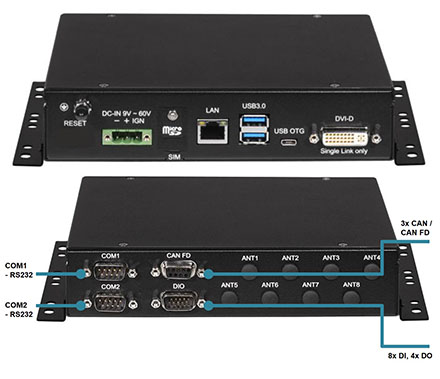 Sintrones IBOX-500 (NXP i.MX 8X Quad Plus SoC, 3GB RAM/32GB eMMC5.1, 9-60V Automotive Netzteil) [<b>LFTERLOS</b>]