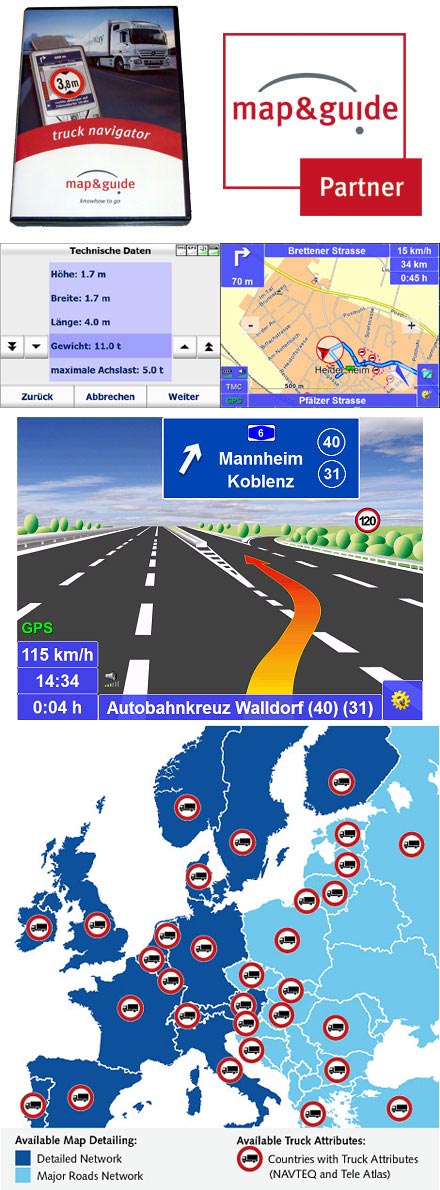 PTV TruckNavigator 10.5 (Europe incl. East-Europe, Speech, TMC) [PDA/PC]